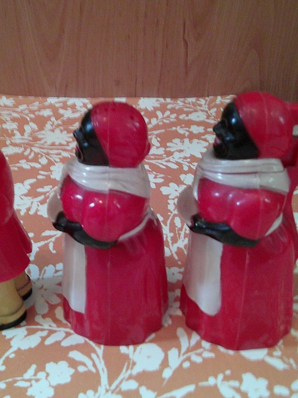 VTG Aunt Jemima Uncle Moses Salt & Pepper shakers & Syrup dispenser - Picture 6 of 10